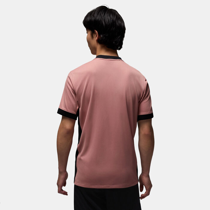 Jordan Men's Paris Saint-Germain 24/25 Third Football Replica Jersey Peach Jordan Men's Paris Saint-Germain 24/25 Third Football Replica Jersey Peach image number 1