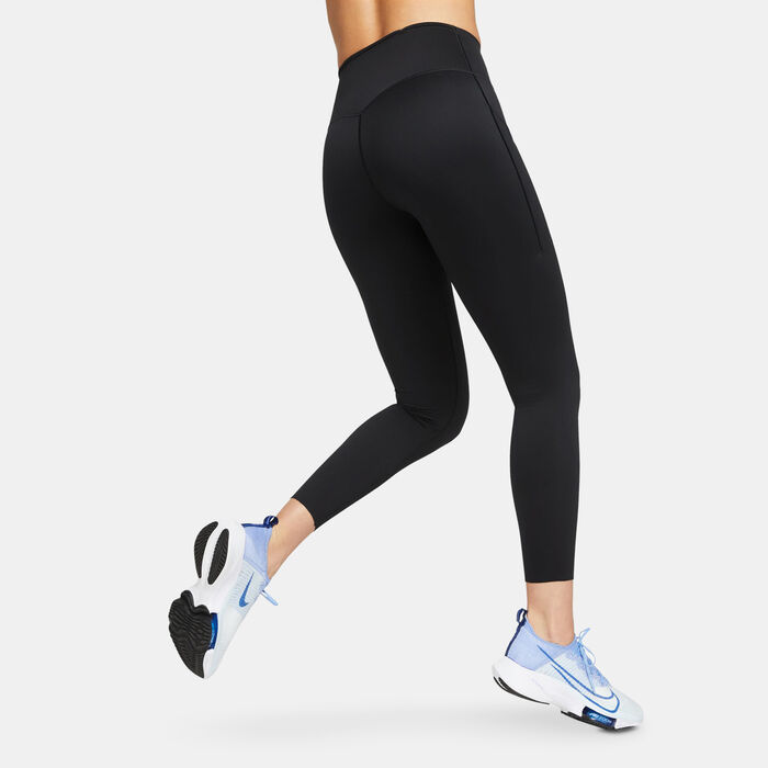 Nike Women's Go Dri-FIT 7/8 Running Leggings Black Nike Women's Go Dri-FIT 7/8 Running Leggings Black image number 1