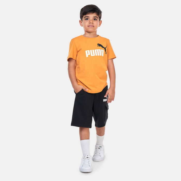 PUMA Kids' Essentials+ Two Tone Logo T-Shirt Orange PUMA Kids' Essentials+ Two Tone Logo T-Shirt Orange image number 2