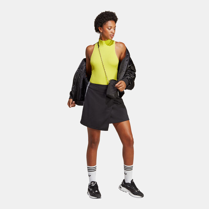 adidas Originals Women's Adicolor Classics 3-Stripes Short Wrapping Skirt Black adidas Originals Women's Adicolor Classics 3-Stripes Short Wrapping Skirt Black image number 2