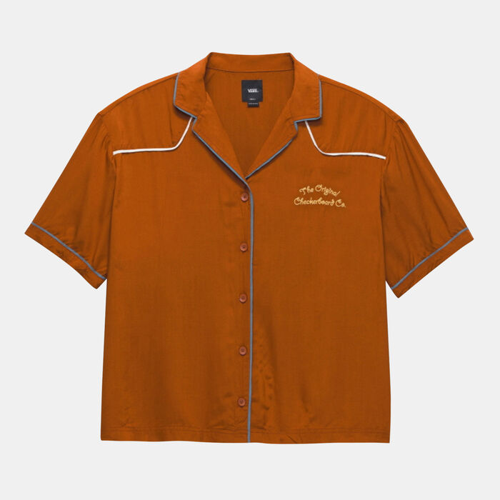 Vans Women's Dusk Downer Shirt Brown image number 0