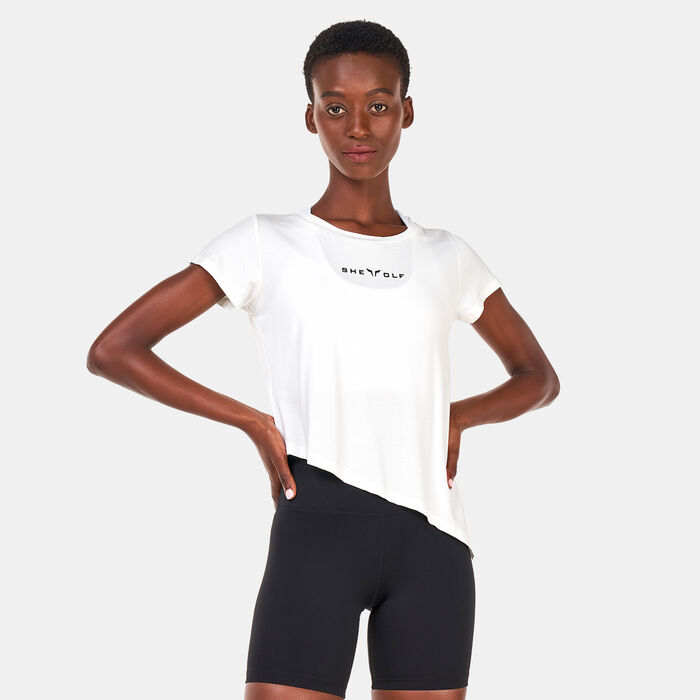 SQUATWOLF Women's She Wolf Crop Top White SQUATWOLF Women's She Wolf Crop Top White image number 0