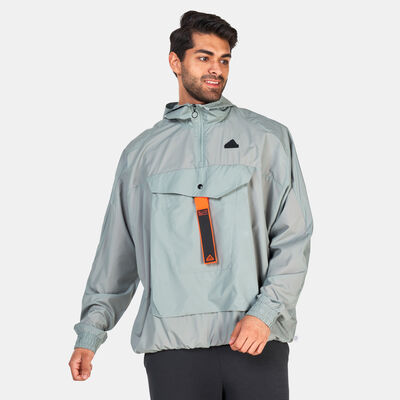 adidas Men's City Escape Premium Windbreaker Jacket Green