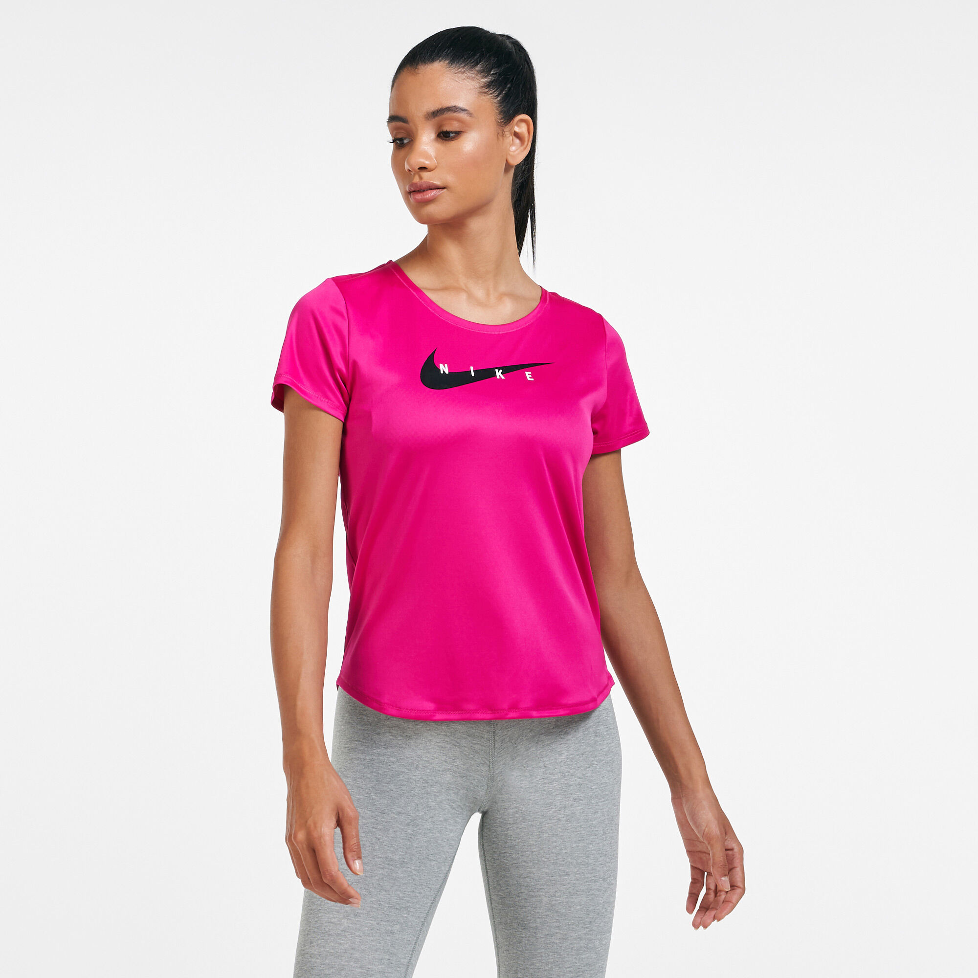 Women s Swoosh Run T Shirt Red Nike in KSA SSS