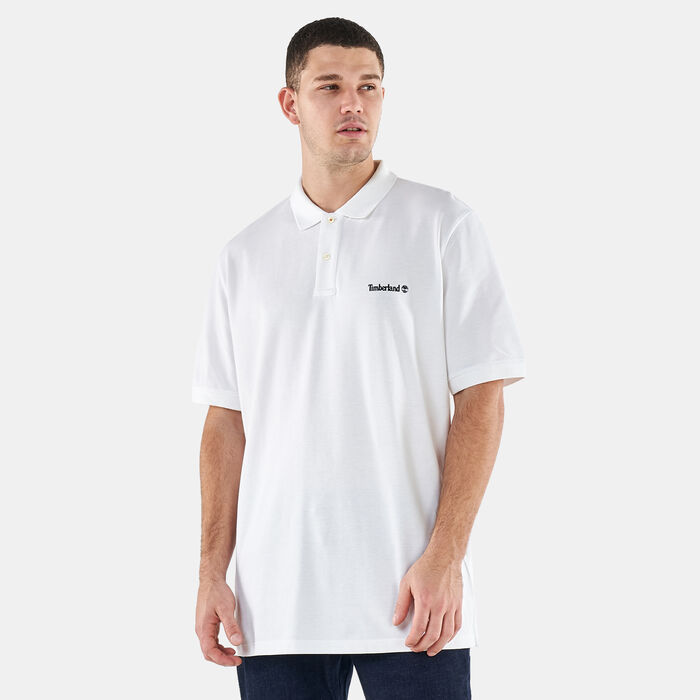 Timberland Men's Small Logo Polo Shirt White Timberland Men's Small Logo Polo Shirt White image number 0