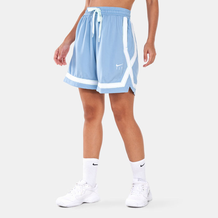 Nike Women's Fly Crossover Basketball Shorts Blue Nike Women's Fly Crossover Basketball Shorts Blue image number 0