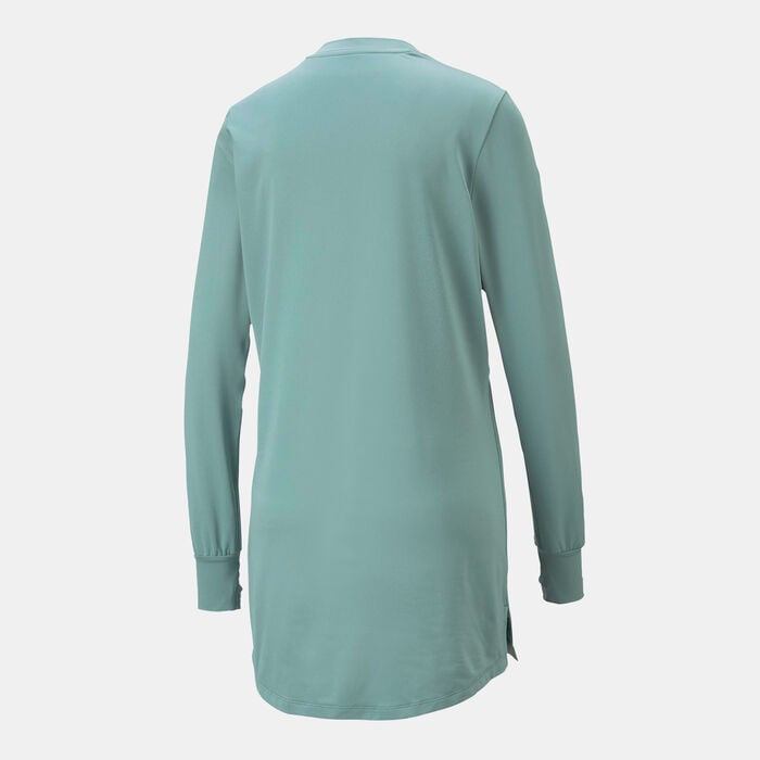PUMA Women's Modest Activewear T-Shirt Blue PUMA Women's Modest Activewear T-Shirt Blue image number 1