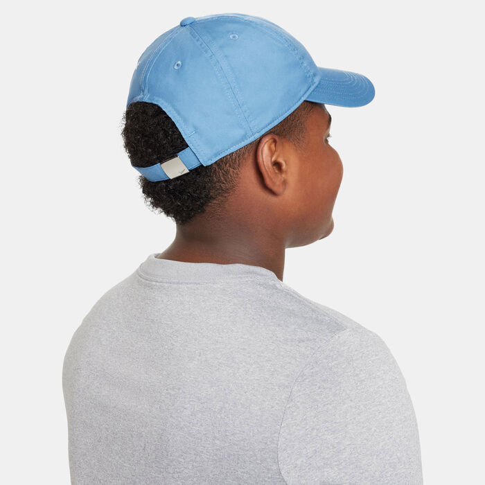 Nike Kids' Dri-FIT Club Unstructured Swoosh Cap Blue Nike Kids' Dri-FIT Club Unstructured Swoosh Cap Blue image number 1