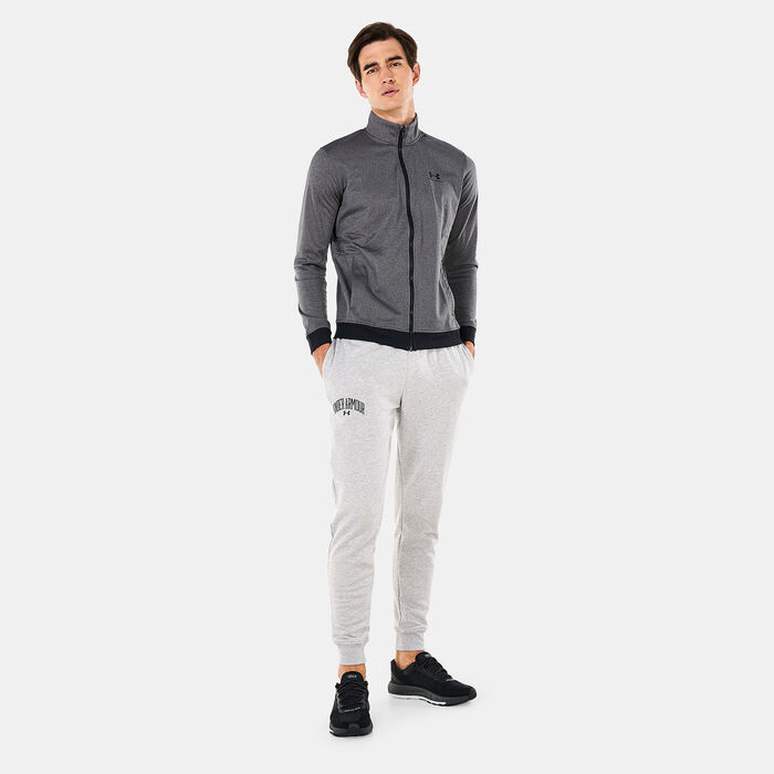 Under Armour Men's UA Rival Fleece Wordmark Joggers Grey Under Armour Men's UA Rival Fleece Wordmark Joggers Grey image number 2