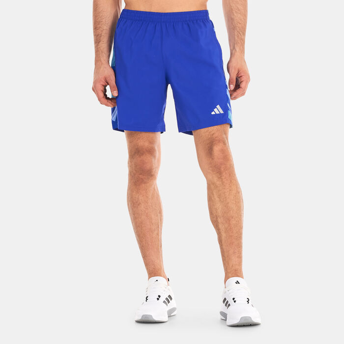 adidas Men's Own the Run Seasonal Shorts Blue adidas Men's Own the Run Seasonal Shorts Blue image number 0