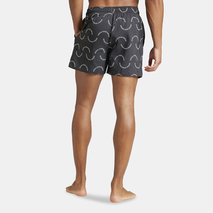 adidas Men's Wave Logo CLX Swimming Shorts Black image number 1