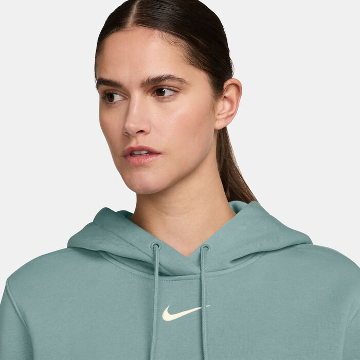 Nike Women's Sportswear Phoenix Fleece Hoodie Green Nike Women's Sportswear Phoenix Fleece Hoodie Green image number 2