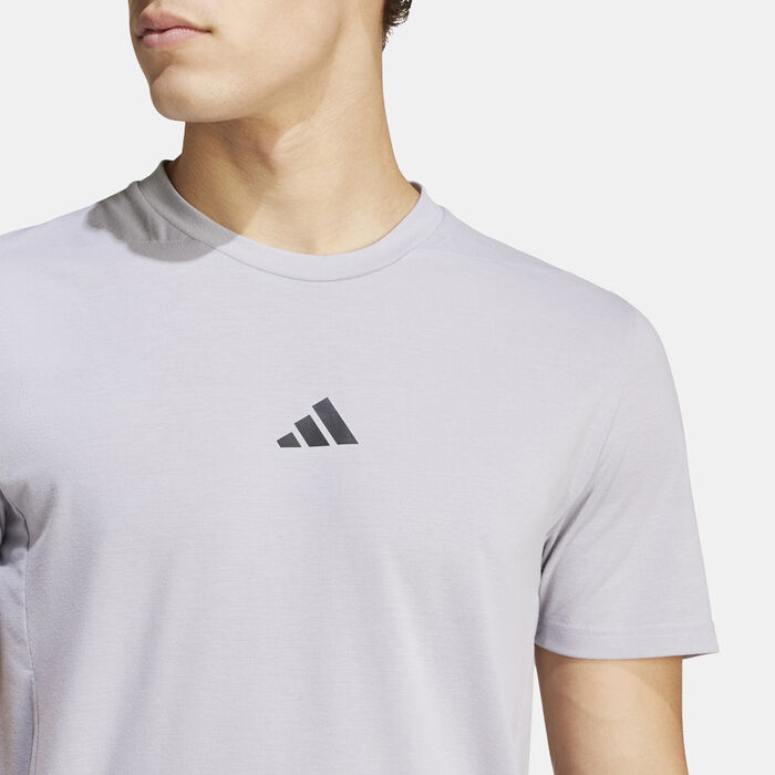 adidas Men's Designed For Training T-Shirt Grey image number 3