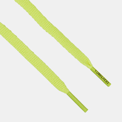 TUBELACES Flat Shoelaces yellow TUBELACES Flat Shoelaces yellow