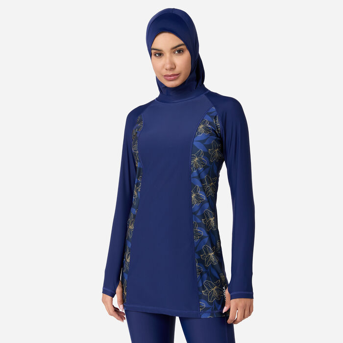 COEGA Women's Modest 3-Piece Swimsuit Blue image number 2