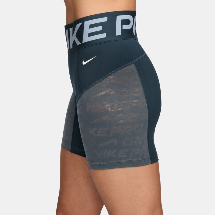 Nike Women's Pro Sculpt Bike Shorts Blue Nike Women's Pro Sculpt Bike Shorts Blue image number 2