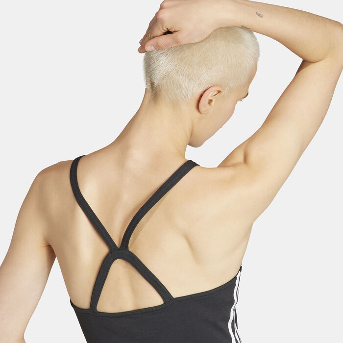 adidas Originals Women's Adicolor 3-Stripes Crop Top Black image number 4