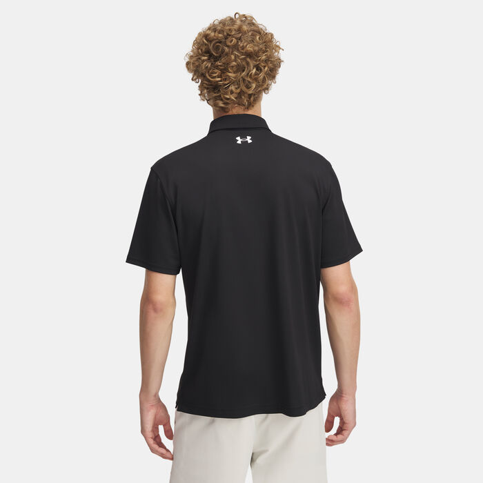 Under Armour Men's Tee To Green Golf Polo Shirt Black Under Armour Men's Tee To Green Golf Polo Shirt Black image number 1