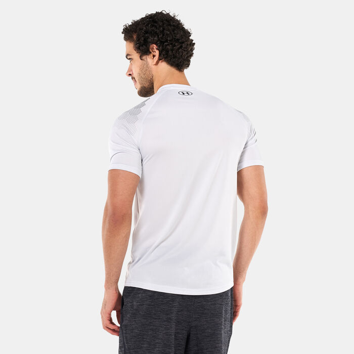 Under Armour Men's UA Armour Print T-Shirt Grey Under Armour Men's UA Armour Print T-Shirt Grey image number 1