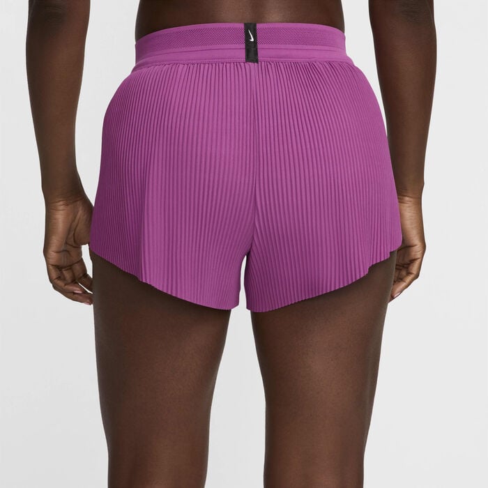 Nike Women's AeroSwift Dri-FIT ADV Mid-Rise Running Shorts Pink Nike Women's AeroSwift Dri-FIT ADV Mid-Rise Running Shorts Pink image number 2