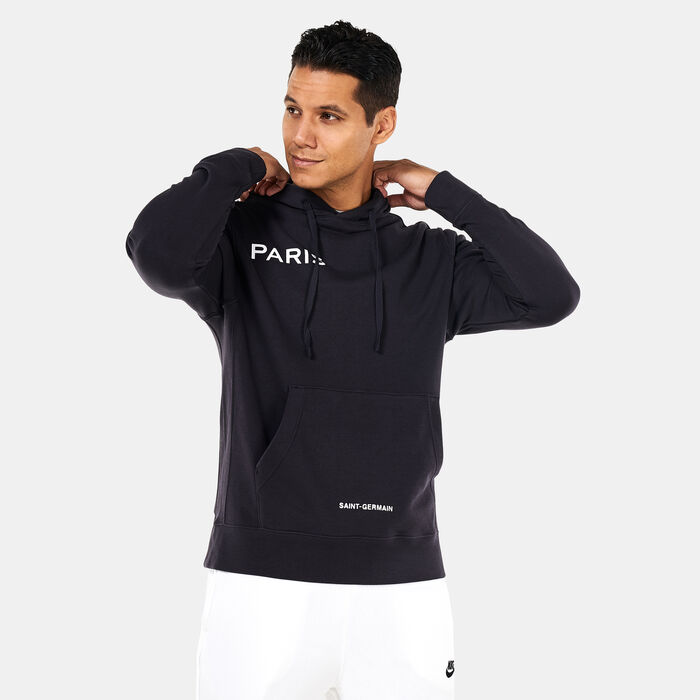 Nike Men's Paris Saint-Germain Fleece Hoodie Black Nike Men's Paris Saint-Germain Fleece Hoodie Black image number 0