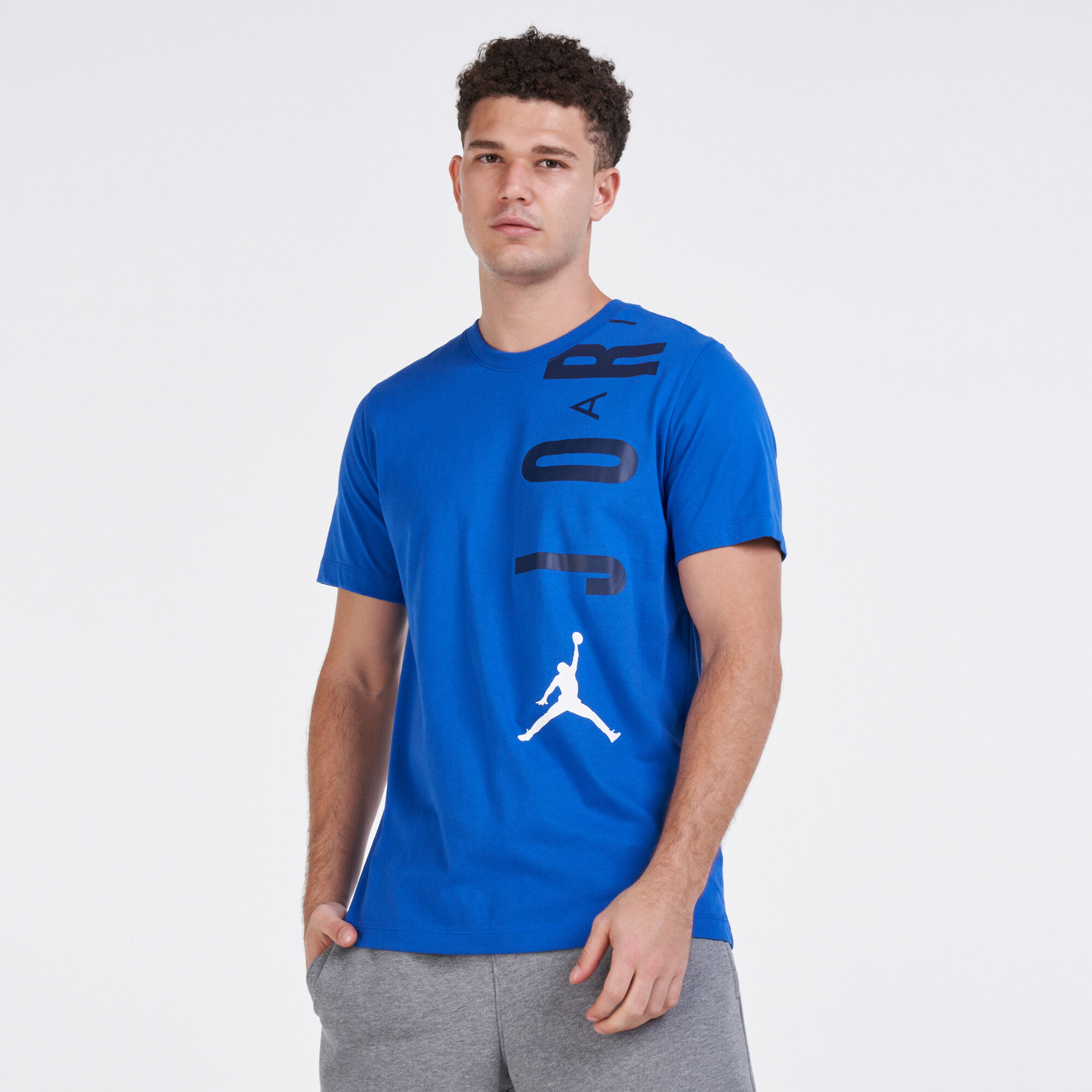 Men s Air Jordan T Shirt Blue Jordan in KSA SSS