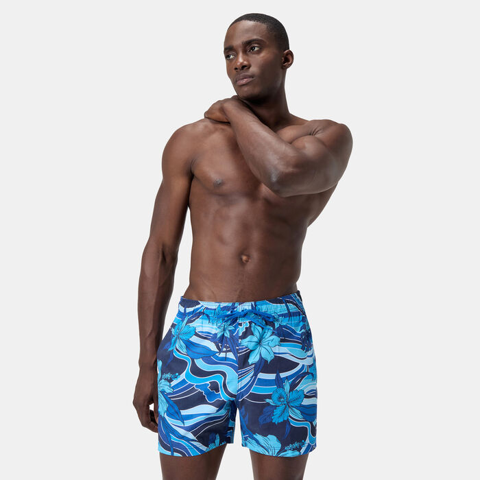 Speedo Men's Printed Redondo Edge Swimming Shorts Blue Speedo Men's Printed Redondo Edge Swimming Shorts Blue image number 0