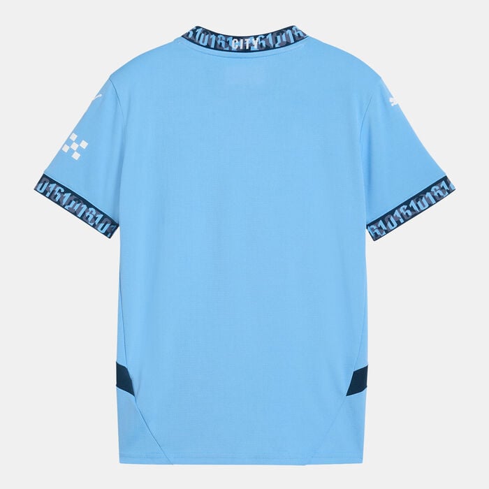 PUMA KIds' Manchester City 24/25 Home Replica Football Jersey Blue PUMA KIds' Manchester City 24/25 Home Replica Football Jersey Blue image number 1