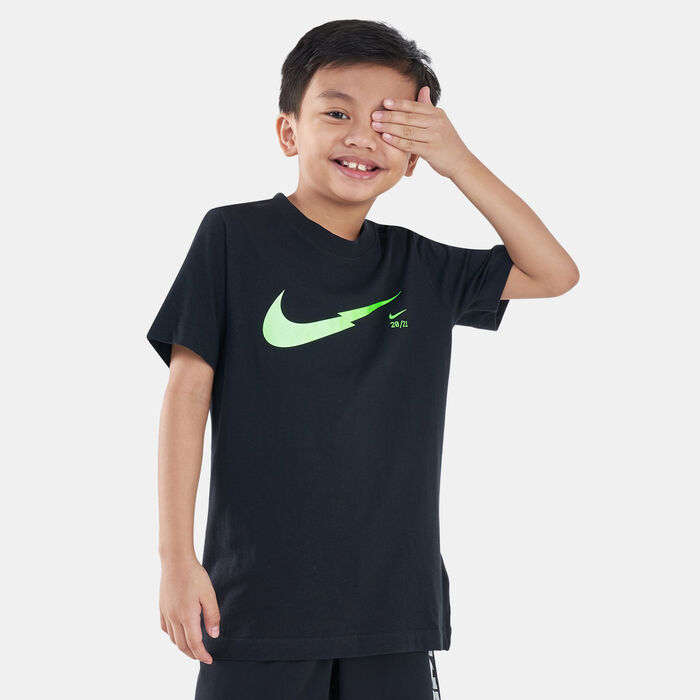 Nike Kids' Sportswear Zigzag T-Shirt Black Nike Kids' Sportswear Zigzag T-Shirt Black image number 0