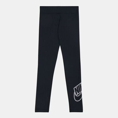 Nike Kids' Mid-Rise Leggings (Older Kids) Black