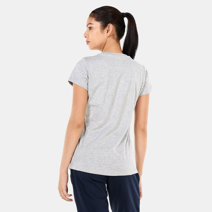 New Balance Women's Essentials Stacked Logo T-Shirt Grey image number 1