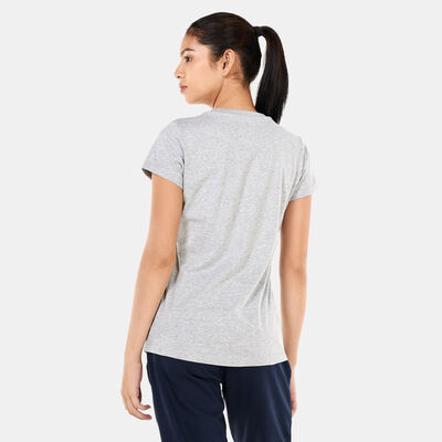New Balance Women's Essentials Stacked Logo T-Shirt Grey New Balance Women's Essentials Stacked Logo T-Shirt Grey