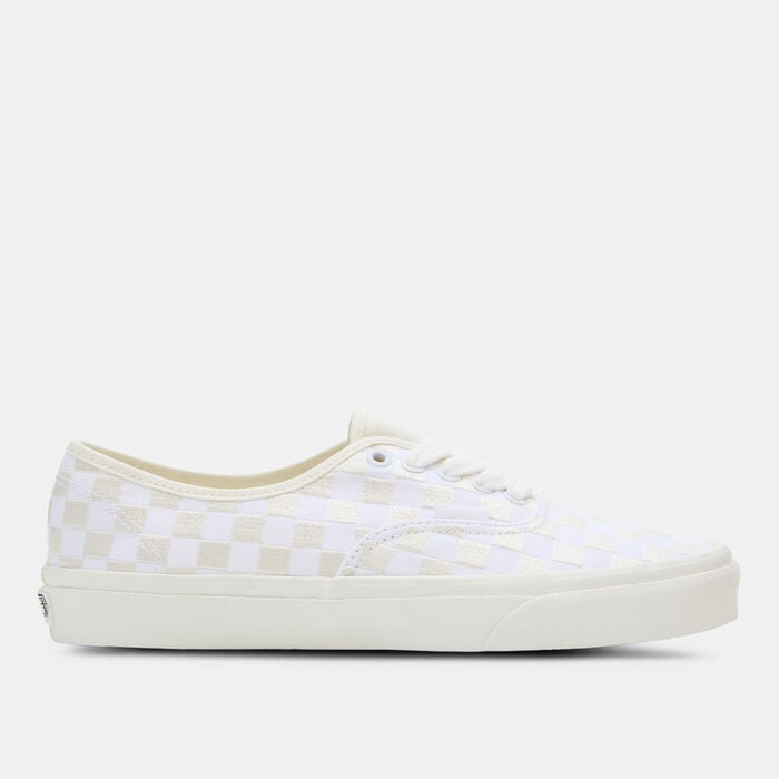 Vans Authentic Embroidered Checkerboard Unisex Shoes White Vans Authentic Embroidered Checkerboard Unisex Shoes White image number 0