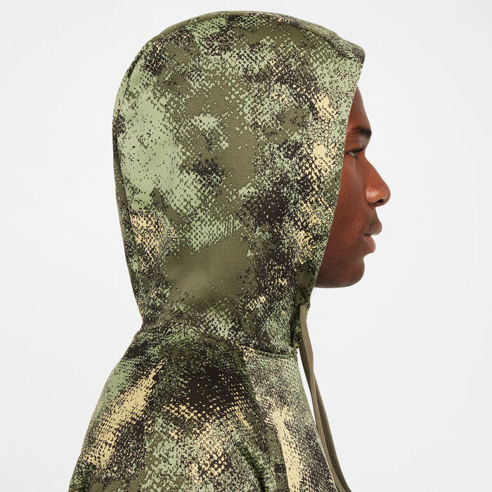 Nike Men's Camo Therma-FIT Hoodie Green Nike Men's Camo Therma-FIT Hoodie Green image number 4