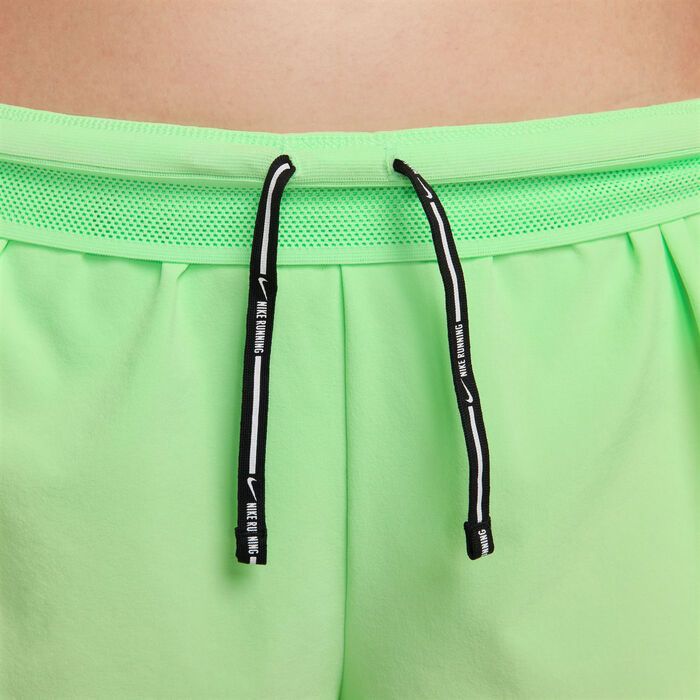 Nike Women's AeroSwift Dri-FIT ADV Mid-Rise Running Shorts Green Nike Women's AeroSwift Dri-FIT ADV Mid-Rise Running Shorts Green image number 2