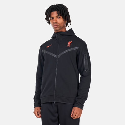 Nike Men's Liverpool F.C. Tech Fleece Hoodie Black
