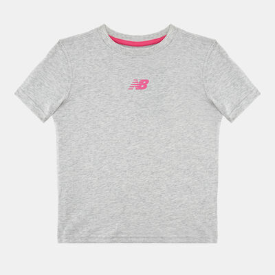 New Balance Kids' Athletics T-Shirt And Shorts Set Grey