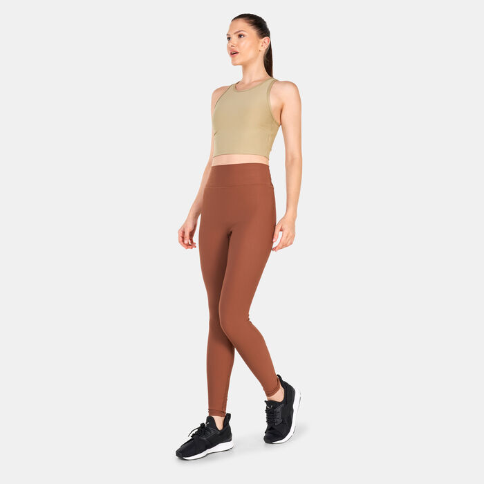 SQUATWOLF Women's Bodymap Rib Leggings Brown SQUATWOLF Women's Bodymap Rib Leggings Brown image number 2
