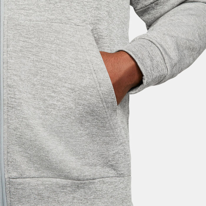Nike Men's Therma-FIT Training Hoodie Grey Nike Men's Therma-FIT Training Hoodie Grey image number 4