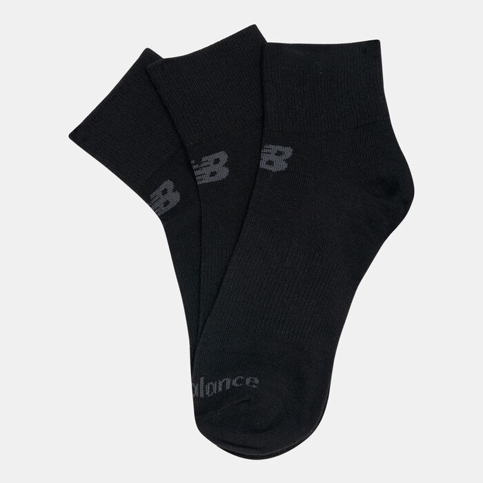 New Balance Performance Flat Knit Ankle Socks (3 Pack) Black New Balance Performance Flat Knit Ankle Socks (3 Pack) Black image number 0