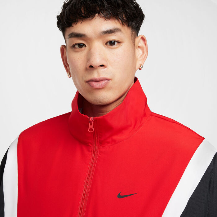 Nike Men's Icon Woven Basketball Jacket Red Nike Men's Icon Woven Basketball Jacket Red image number 3