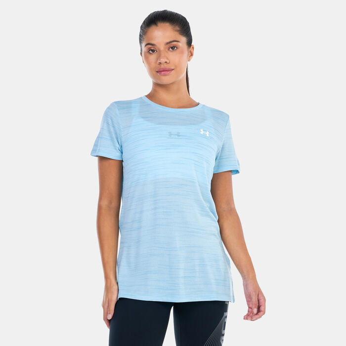Under Armour Women's UA Tech™ Evolved Core Training T-Shirt Blue image number 0