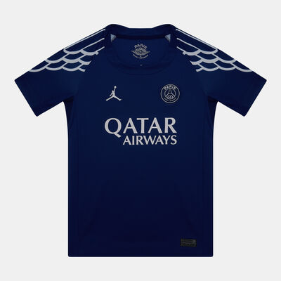 Jordan Kids' Paris Saint-Germain 24/25 4th Replica Football Jersey Blue Jordan Kids' Paris Saint-Germain 24/25 4th Replica Football Jersey Blue
