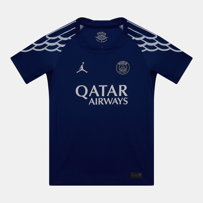 Jordan Kids' Paris Saint-Germain 24/25 4th Replica Football Jersey Blue Jordan Kids' Paris Saint-Germain 24/25 4th Replica Football Jersey Blue image number 0