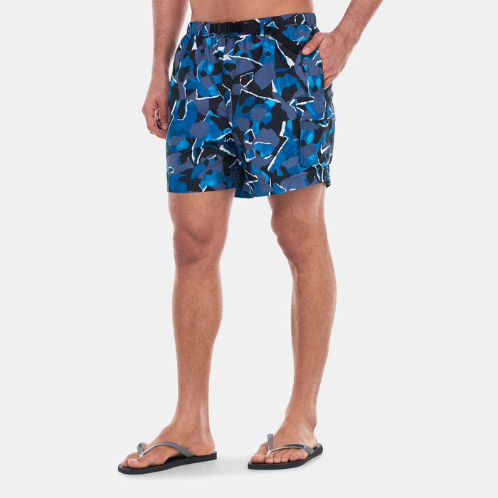 Nike Swim Men's Shred Voyage Cargo Swimming Shorts Multi-Color Nike Swim Men's Shred Voyage Cargo Swimming Shorts Multi-Color image number 0