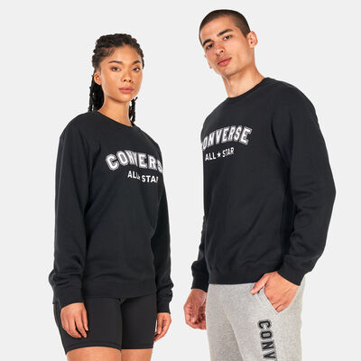 Converse All Star Single Screen Print Sweatshirt Black Converse All Star Single Screen Print Sweatshirt Black