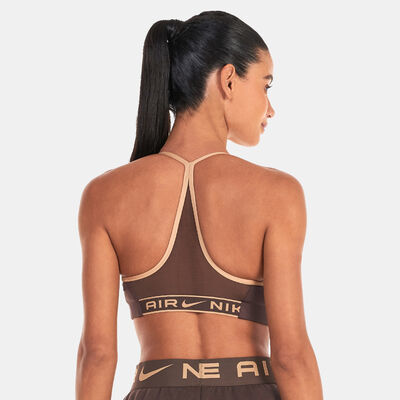 Nike Women's Air Indy Light-Support Padded Training Sports Bra Brown