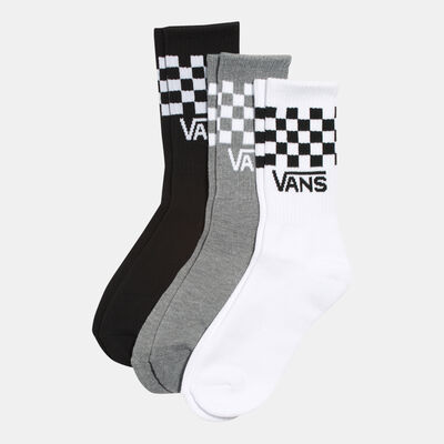 Vans Kids' Classic Crew Socks (3 Pairs) Black