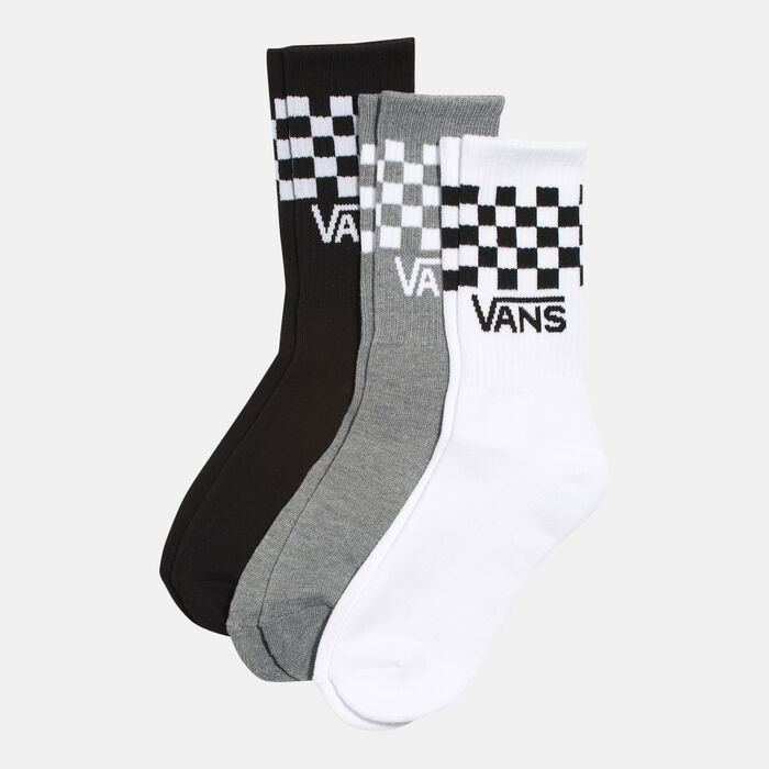 Vans Kids' Classic Crew Socks (3 Pairs) Black image number 0