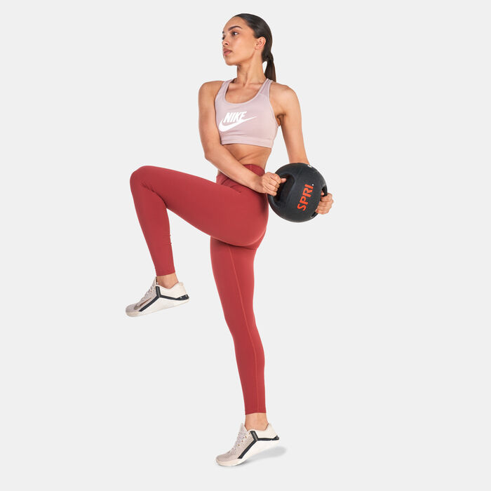 Nike Women's Yoga High-Waisted 7/8 Leggings Brown image number 2